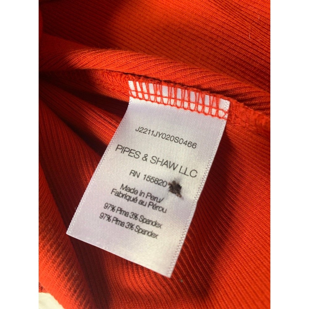 Veronica Beard Orange/Red Long Sleeve Top - Picture 6 of 6